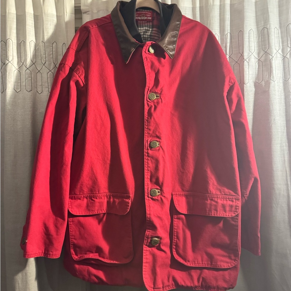 Marlboro Country Store Fleece Interior 1990s Red Barn Winter Coat